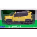 Jeep Renegade Trailhawk 2019 yellow 1:24 Welly NEW+boxed  #2180 instant wheels