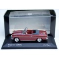 Borgward Isabella (open cabrio) 1959 red 1:43 Minichamps NEW+boxed  #5918 instant wheels