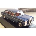 Mercedes-Benz 240D l.w.b. PULLMAN config (W115.119) 1973 blue 1:43 IXO NEW+boxed*4213 instant wheels