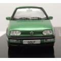 Volkswagen Golf III Cabriolet 1995 green-met 1:43 IXO NEW+boxed.      *5966 instant wheels