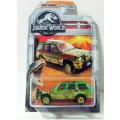Jurassic World `93 Ford Explorer 4 -rare- green 1:64 Matchbox NEWinBlister *6411 instant wheels