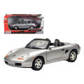 Porsche Boxter (986) Roadster 2002 silver 1/24 Motormax NEW+boxed  #2146 instant wheels