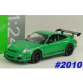 Porsche 911 997 GT3-RS 2011 green 1/24 Welly NEW #2010 instant wheels