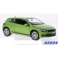 Volkswagen Scirocco III lt.green-met 1/24 Welly NEW+boxed  #2034 instant wheels