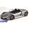 Porsche 918 Spyder 2013 silver 1/24 Welly NEW+boxed  #2098 instant wheels