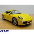 Porsche 911 (991) Carrera S 2011 yellow 1/24 Welly NEW+boxed  #2145 instant wheels