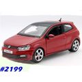 Volkswagen Polo V GTI Mk.5 2012 red 1/24 Bburago NEW+boxed  #2199 instant wheels