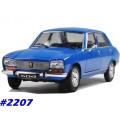 Peugeot 504 1975 blue 1/24 Welly NEW+boxed  #2207 instant wheels