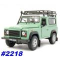 Land Rover Defender swb 1980 green/white +roof-rack 1/24 NEW+boxed  #2218 instant wheels