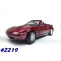 Mazda MX-5 (Miata) 1989 burgundy Motormax 1:24 NEW+boxed  #2219 instant wheels