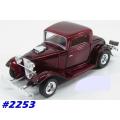 Ford Coupe 1932 red-met 1/24 Motormax NEW+boxed  #2253 instant wheels