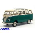 Volkswagen T1 Sambabus 1962 green 1/24 Kinsmart NEW+boxed  #2256 instant wheels