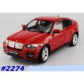 BMW X6 (E71) 2012 red 1/24 Welly NEW+boxed  #2274 instant wheels