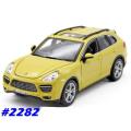 Porsche Cayenne Turbo 2010 yellow 1/24 Bburago NEW+boxed  #2282 instant wheels