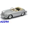 Porsche 356B Cabriolet 1961 silver 1/24 Welly NEW+boxed  #2294 instant wheels