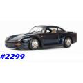 Porsche 959 1993 dark blue 1/24 Bburago NEW+reblistered  #2299 instant wheels