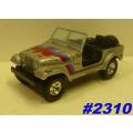 Jeep CJ-7 Laredo 1986 silver 1/24 Bburago NEW+reblistered  #2310 instant wheels