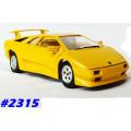 Lamborghini Diablo 1995 yellow 1/24 Bburago NEW+reblistered  #2315 instant wheels