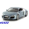 Audi R8 Coupe 2009 lt.blue-met 1/24 Maisto NEW+reblistered  #2322 instant wheels