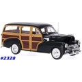 Chevrolet Fleetmaster *Woody* 1948 dk.brown 1/24 Welly NEW+boxed  #2328 instant wheels
