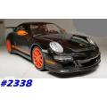 Porsche 911 (997) GT3 RS 2007 black+orange 1:24 Welly NEW+boxed  #2338 instant wheels