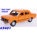 Fiat 125P 1994 (Poland) orange 1/34 WellyPoland NEW+boxed  #3401 instant wheels