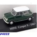 Mini Cooper S 1967 green/white roof 1/43 IXO NEWinBlister  #4033 instant wheels