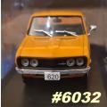 Datsun 620 1-ton Bakkie 1975 orange 1/43 IXO/Hachette #6032 instant wheels