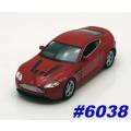 Aston Martin V12 Vantage 2009 red 1/43 Welly NEW+boxed #6038 instant wheels