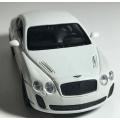 Bentley Continental GT 2015 white 1/43 Welly NEW+boxed #6043 instant wheels