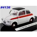 Fiat 500 Sport 1959 white 1/43 Brumm NEW+boxed #4136 instant wheels