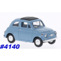 Fiat 500 1957 blue 1/43 IXO NEWinBlister  #4140 instant wheels