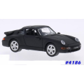 Porsche 911 (993) Turbo 1996 matte-black 1/43 RoadSignature NEW  #4186 instant wheels