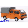 Volkswagen T3a 1983 dblecab orange 1/43 PremiumClassiXX NEW+boxed  #4223 instant wheels