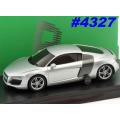 Audi R8 2008 silver+carbon 1/43 Kyosho.dNaNo NEW+boxed  #4327 instant wheels