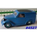 Fiat 500C Publicitario van 1939 blue 1/43 Brumm NEW+showcased  #4527 instant wheels