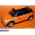 Mini Cooper S Cabrio 2009 orange-met 1/43 NewRay NEW+boxed  #4731 instant wheels