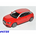 Audi A1 (8X) 2014 red 1/43 Bburago NEW+boxed  #4735 instant wheels