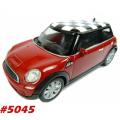 Mini Cooper S 2012 red + chequered roof 1/43Welly NEW+boxed #5045 instant wheels