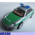 Porsche 911 (997) Carrera S 2004 AutobahnPolizei silver 1/43IXO NEW+showcased #5136 instant wheels