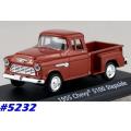 Chevrolet 5100 Stepside pick-up 1955 red 1/43 Motormax NEW+boxed  #5232 instant wheels