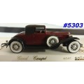 Cord Coupe L29 Spider  1929 dk.red. Solido 1:43 NEW+boxed  #5303 instant wheels