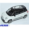 Fiat 500 L minivan 2013 white+black 1:43 Bburago/IT NEW+boxed  #5308 instant wheels