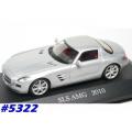 Mercedes-Benz SLS AMG (C197) 2010 silver 1:43 IXO NEW+boxed  #5322 instant wheels