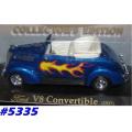Ford V8 Convertible Street Rod 1937 blue 1/43 Road Signature NEW+boxed  #5335 instant wheels
