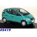 Mercedes-Benz A-class  mint-green 1/43 Herpa NEW+showcased  #5419 instant wheels