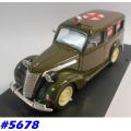 FIAT 1100E Ambulanza 1947 green 1/43 Brumm NEW+reblistered  #5678 instant wheels