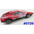 Ferrari 512 BB Rally Ferrarelle 1984 red 1/43 Bburago NEW+reblistered  #5726 instant wheels