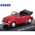 Volkswagen Beetle 1302LS cabrio 1971 red 1/43 IXO NEW+boxed  #5830 instant wheels