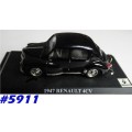 Renault 4CV 1947 black 1/43 IXO NEW on base+reblistered  #5911 instant wheels